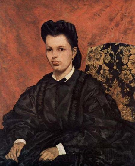 Giovanni Fattori Portrat der ersten Ehefrau des Kunstlers Spain oil painting art